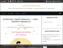 Tablet Screenshot of justinteresting.com